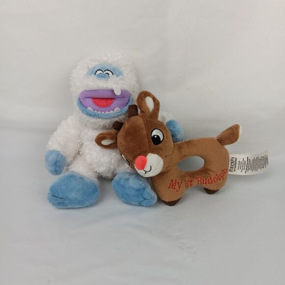 Rudolph The Red Nosed Reindeer Rattle & Bumble The Abominable Snowman Rattle - Picture 1 of 6